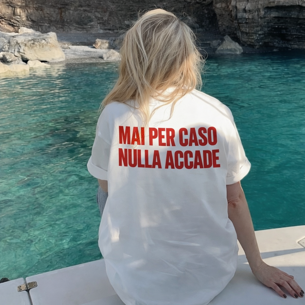 "Mai per caso nulla accade" Oversized T-Shirt