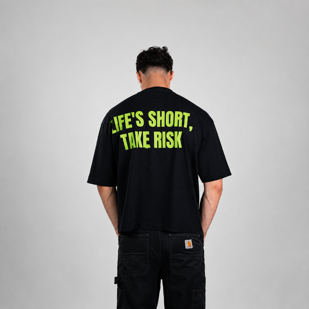 "Life's short take risk" Oversized T-Shirt