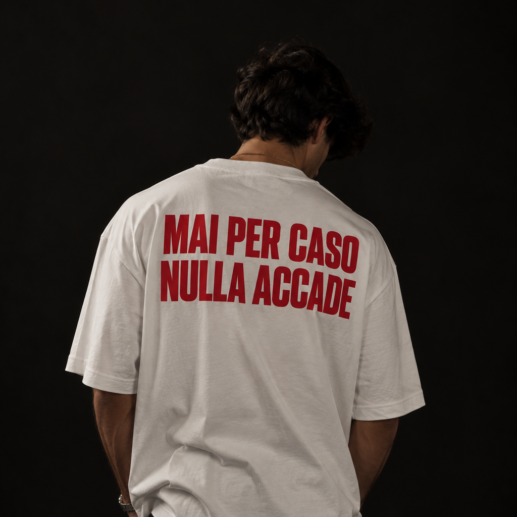 "Mai per caso nulla accade" Oversized T-Shirt