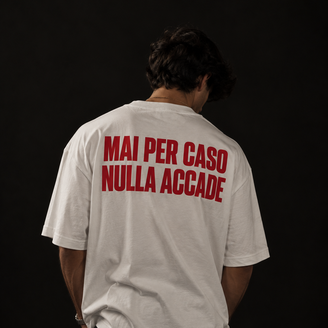 "Mai per caso nulla accade" Oversized T-Shirt